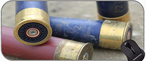 YENDOSTEEN Grande tappetino per mouse da gioco con cuciture a bordo, pistole armi cartucce custodie antiscivolo lungo XXL grande gioco da gioco