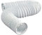 CABLEPELADO Tubo salida aire secadora, Tubo de ventilación de PVC, Tubo de extracción aire, Manguera de extracción de aire, Climatización, Secadora, 3 Metros Largo x 100 mm diametro, Blanco