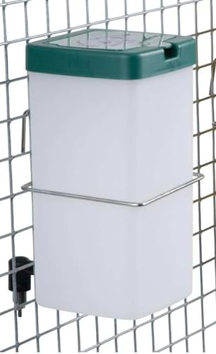 S M Pet Supplies Square Nipple Drinker for Rabbit Chicks, Older Poultry, Game and Small Pets - Natural, 1 Litre