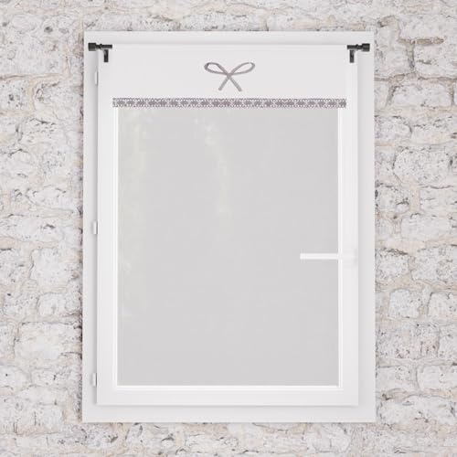 Soleil d'ocre, Brise bise brodé en Coton 60x90 cm Emilie Blanc