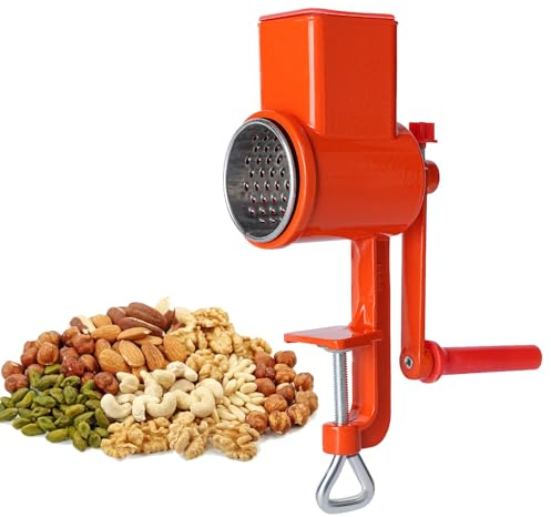 Manual Nut Grinder, Multifunctional Cereal Mill Kitchen Utensil Grinding Device Dry Fruit Crusher for Peanut Butter Nut Sesame Walnut Chopper
