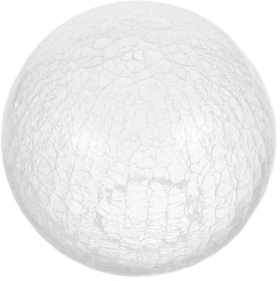 ULDIGI Runder Lampenschirm aus Glas mit Bruchmuster Ersatzglas Kugel für Pendelleuchte Schützende Augenfunktion und Elegante Dekoration im Schlafzimmer