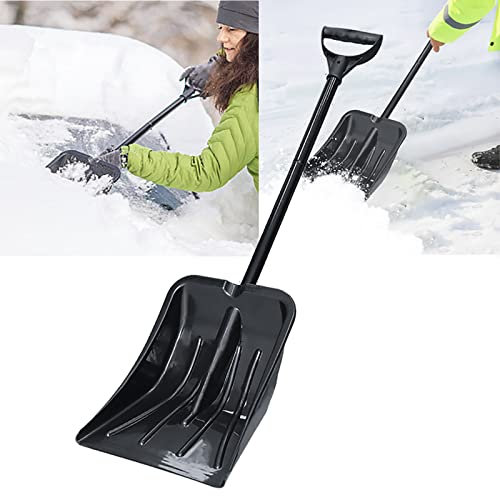 Pala da neve pieghevole, pale da neve di emergenza compatte portatili staccabili con impugnatura a D, pala da neve portatile con lama in polietilene, perfetta per giardino, vialetto d'accesso dell'a