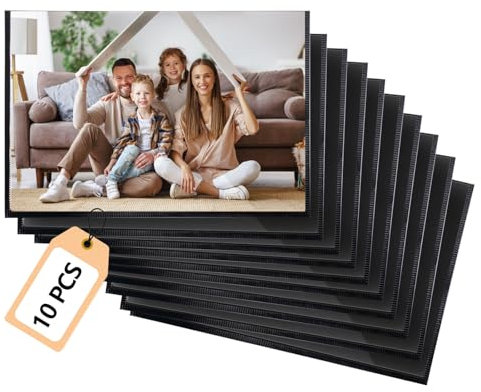 10 Pezzi Cornice Magnetica per Frigorifero Portafoto,Portafoto Magnetico per Foto 10 x 15 cm/4 x 6 pollici,Cornici Magnetiche,Cornice Magnetica Personalizzabili per Frigorifero e Superfici Metalliche