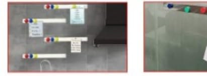 Quuylin 10 Pièces Tableau Magnétique Mural, Blanche Tableaux Magnétiques, Tableau Mémo Autocollant, avec 32 Pièces Colorés Aimants, pour Réfrigérateur, Tableau D'affichage, Mur Photo, Famille, Bureau