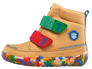 Affenzahn Stivale Invernale Vegano Comfy Calda Fodera, Impermeabile vegana con Chiusure in Strappo