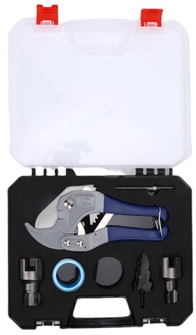 Luocute Strumento Integrato per Filettare Tubi Esterni Interni, Kit Filettatrice per Trapano Elettrico, Filettatrice Esterna Interna 1/2 3/4 Pollici e Punta di Alesatura con Taglierina