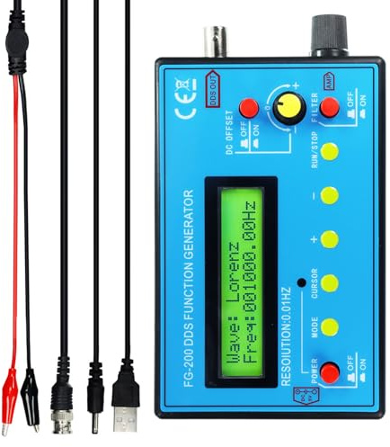 ZUJIABAO Generatore di segnali di frequenza di precisione con risonanze terrestri 7.83Hz e generatore di onde quadrate sinusoidali di uscita di forme d'onda 100KHz
