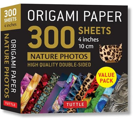 Origami Paper 300 Sheets Nature Photo Patterns: Tuttle Origami Paper: Double-Sided Origami Sheets Printed with 12 Different Designs