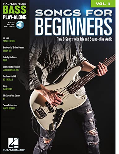 Songs for Beginners: Book With Online Play-along Audio Tracks - Includes Downloadable Audio (Bass Play-along, 59)