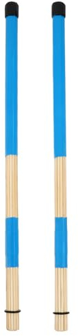1 Paar Bambus Drum Sticks Drumsticks Bambus Drum Mallet für Rute Jazz Volksmusik Tragbare Solide Konstruktion Blau