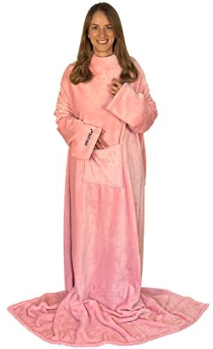 ARNE LUEND jun. Decke mit Ärmeln/Ärmeldecke, warme Kuscheldecke mit Ärmeln für Erwachsene – TV Decke zum Anziehen 150cm x 210cm – Sofadecke mit Ärmeln zum Reinschlüpfen und Wohlfühlen