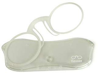 Flexsee Gravity Bügellose Lesebrille für Damen und Herren – 9 Farben / 5 Dioptrien (Klar, 1, Dioptrien)