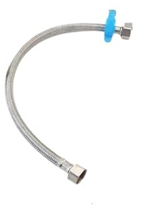 Aqxybgt Tuyau de plomberie de Toilette en Acier Inoxydable G1/2 304, Valve d'angle, Tuyau de Chauffe-Eau, Tuyau de Robinet Flexible tressé (Color : 60cm)