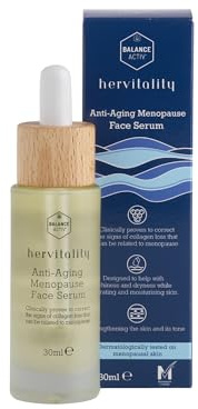 Balance Activ HerVitality Menopause Night Face Serum for Women, 30ml | Night face serum with vitamin C, jojoba & sweet almond oils; Fast-absorbing; Hydrates & nourishes skin; 30ml