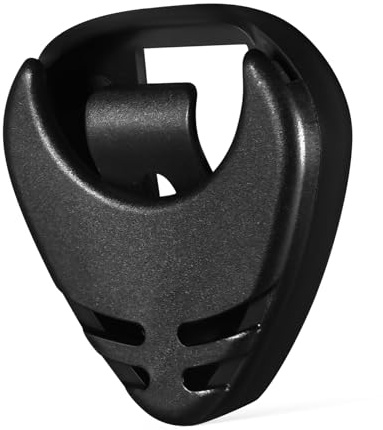 Milisten Porta Plettro Chitarra Nero Adesivo con Molla Custodia per Plettri Acustica ed Elettrica Supporto Sicuro e Anti- per Chitarra Basso Ukulele