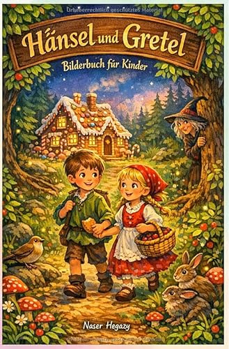 Hänsel und Gretel – Bilderbuch für Kinder: Eine liebevoll illustrierte Gutenachtgeschichte zum Vorlesen für Kinder ab 3 Jahren