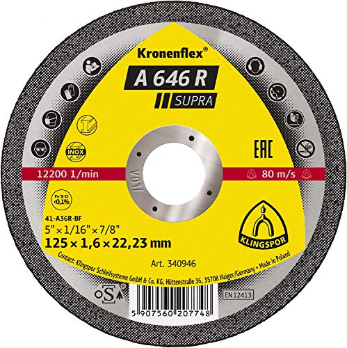 25 x Klingspor A 646 R Trennscheiben, 230 x 1,9 x 22,23 mm gekröpft