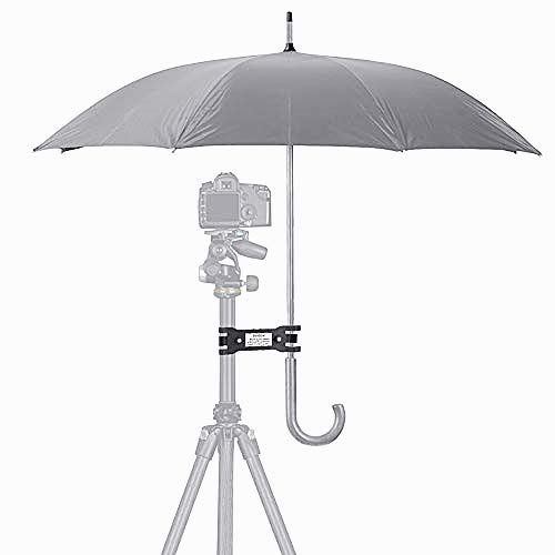 Entatial Camera Umbrella Camera Umbrella Clamp Tripod Camera Umbrella Holder Outdoor Clip Bracket Stand Lighting Umbrella Clamp Photography Accessory