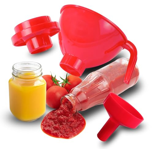 UTiLE Trichter groß: Premium Einfüllhilfe für Gläser & Flaschen – Robust, Lebensmittelecht, Spülmaschinenfest