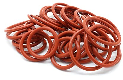 10pcs VMQ rotes Silikon O Ring CS 5 mm Dicke Nahrungsmittelqualität wasserdichte Waschmaschinen isolierte Runde O -Formdichtung Dichtung,ID 90mm OD 100mm