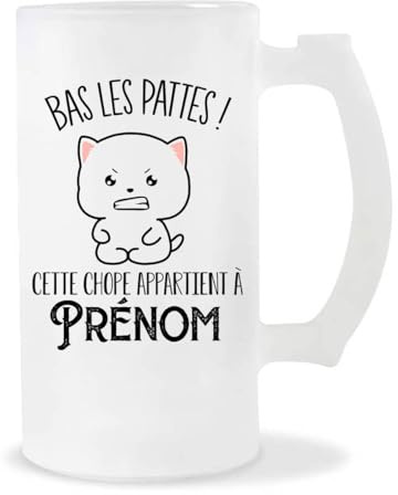 Planetee Chope Personnalisable Pas Touche (Chat)