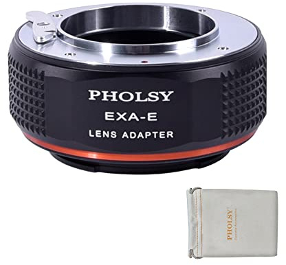 PHOLSY Objektivadapter Kompatibel mit Exakta Objektiv und Sony E Kamera | Manueller Bajonettadapter Kompatibel mit Exakta auf Sony E, Exakta auf E, EXA auf NEX