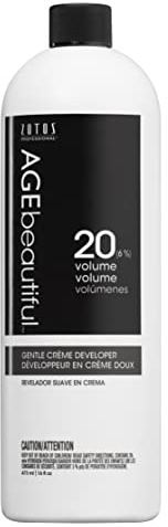 AGE beautiful 20 Volume Gentle Creme Hair Developer | For Permanent Hair Color Dyes, Toners, Lighteners | Professional Salon Coloring | Long Lasting Haircolor | 16 Fl Oz
