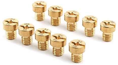 GZYF 10-Pack Carburatore Getti Principali 30 32 35 36 38 40 42 45 46 48 Set Sostituire M5 Per Carburatore Dellorto SHA SHB UA UB PHBG VHB-CS VHBT-CS