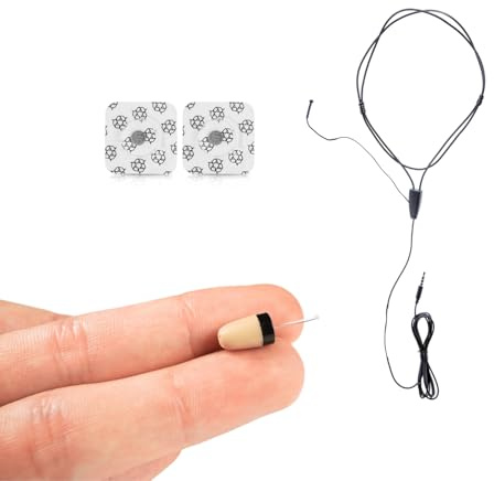 CooMax Oreillette Espion Invisible Casque sans Fil VIP Pro Microphone Examen - Micro Écouteur Espion Caché Appels Mobiles dans l'oreille Tricher (Oreillette Espion VIP Pro Supermini + Microphone)
