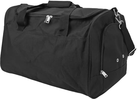 NIZUUONE Reise-Seesack, Leicht, Oxford-Stoff, für Fitnessstudio, Sport, Workout, Schwarzer Griff, Weekender-Tasche