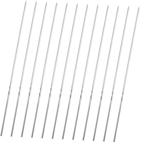 PAMINGONO Lot De 50 Brochettes Robustes Sans Barbecue Pour Grillades Brochettes À Viande En Acier Inoxydable Fourchettes Pour Activités De Plein Air