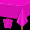 Tovaglie al neon – 4 pezzi fucsia 130 x 220 cm si illuminano al buio tovaglie per decorazioni per feste al neon forniture per feste