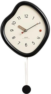 Orologio da Muro Orologio da parete moderno - Grande numero for orologi da parete for soggiorno, accessori da cucina, casa, camera da letto, scuola, ufficio - Bianco/verde/nero Orologio Cucina(Nero)