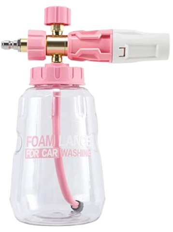 Pulverizador de espuma para lavado de coches, manguera de jardín de 1 l, pistola de pulverización de alta presión, botella pulverizadora de espuma de alta presión para riego de jardín, baño de