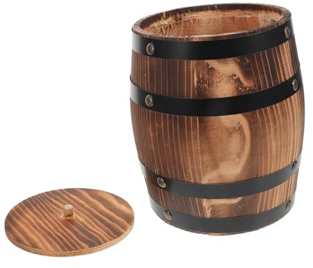 Cabilock Porta Utensilios de Madera Carbonizada Vintage 20 Cm, Soporte Compacto para Cubiertos y Palillos, Organizador Multifuncional para Cocina, Comedor y Picnic, Diseño Rústico y Ahorro