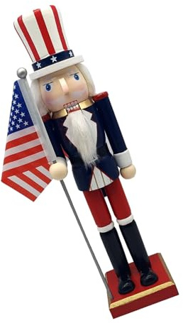 ZWTPGKRD Schiaccianoci dal design unico soldato per gli appassionati di commemorazioni del giorno della giovinezza, ornamento patriottismo regalo schiaccianoci