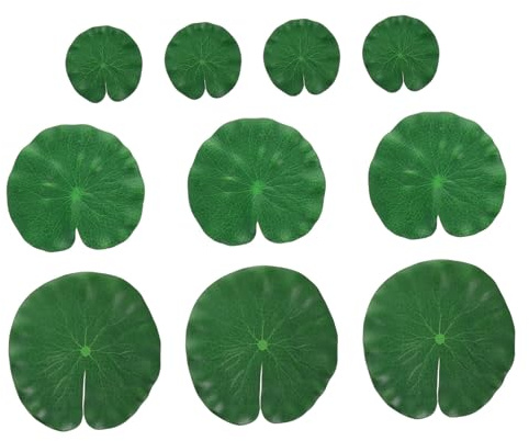 Milisten 10pièces Lotus Artificielles Flottantes Décoration Bassin Réaliste pour Jardin Étang Piscine Aquarium Et Décorations Poisson Extérieur