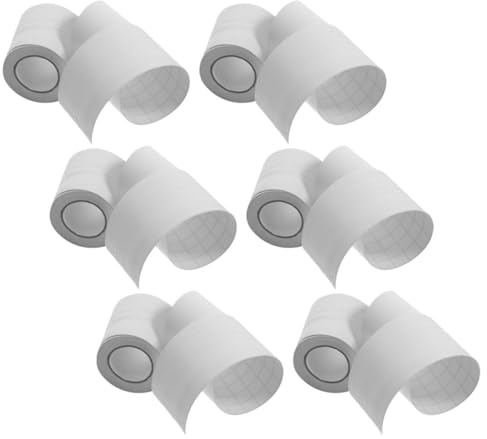 HOMSFOU Zócalo Autoadhesivo de PVC Flexible, 6 Rollos, para Pared y Rodapié, Adecuado para Decorar Salón, Dormitorio o Pasillo sobre Superficies Lisas