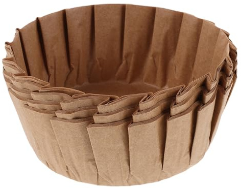 Amosfun Papel Pergamino Redondo Desechable para Freidora de Aire Forros de Papel Antiadherente de 4 Pulgadas para Hornear Muffins Tartas y Quesos Resistente al Calor para Microondas y