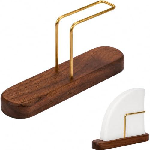 CLKECone Coffee Filter Holder Walnut,Brass Cone Filterpaper Filtering Stand