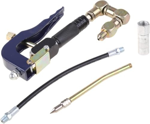 Grease Gun Trigger Handle Kit, Heavy Duty Manual Grease Gun Nozzle Set with Flexible Hose