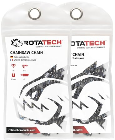 Rotatech Lot de 2 chaînes de tronçonneuse de 10 cm pour scie de jardin Stihl GTA 26