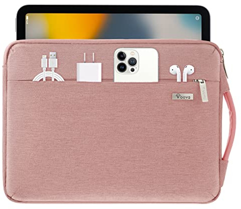 Voova Laptop Hülle 11.6-12.9 13 13.3 Zoll Laptoptasche Ipad Tasche, Laptophülle Tablet Tasche für Ipad Pro 12.9 MacBook Air M1 2020, MacBook Pro 13-in. 13.6 MacBook Air M2 2022, Rosa