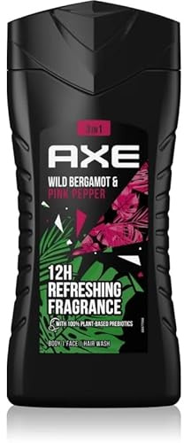 Axe Duschgel 3in1 - Wild Fresh Bergamot & Pink Pepper - 6er Pack (6 x 250ml)