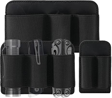 VIPERADE PL6 Elastischer EDC Organiser Klein Klett Organizer Insert,Modulare Elastische Schleife Panel,Elastischer EDC Pouch Multitools Organiser Holster,Klett Organizer Panel