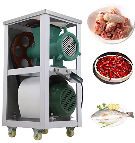 KIPEKE Vertical Meat Grinder Crusher Machine, Commercial Electric Meat Grinder, 2200W Electric Fish Chicken Bone Crusher, Large Grinder Machine Mincer ​for Pasture Animal Feed