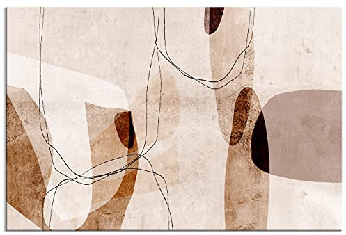 decomonkey Tableau Acoustique Abstrait 90x60 1 Pièce Impression sur Toile