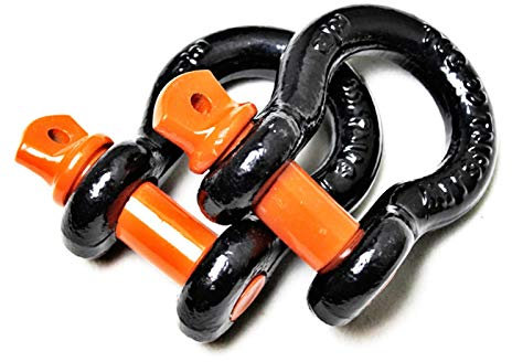 Abschlepphakenschraube Anhängerhaken Heavy Duty Galvanisierte Fesseln D Ring 8T 13T 18T 4.400LBS, 10.000 lbs Kapazität für Fahrzeugrückgewinnung Abschleppkraft (Color : 1 pcs Size S)