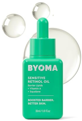 BYOMA Sensitives Retinolöl – Gesichtsbehandlung mit Squalan & Vitamin A – ideal für empfindliche Haut – Barriere-Reparatur – 300 ml